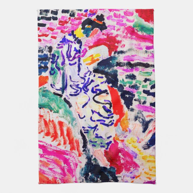 Paño De Cocina Mujer japonesa al lado del agua, Matisse (Vertical)