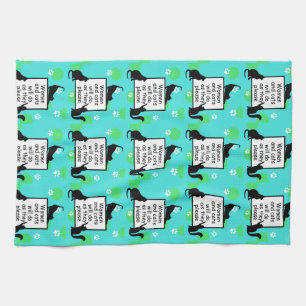 Paño De Cocina Mujeres y gatos harán lo que les plazca