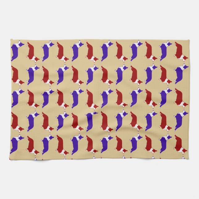 Paño De Cocina Multi Cardigan Corgi (Horizontal)