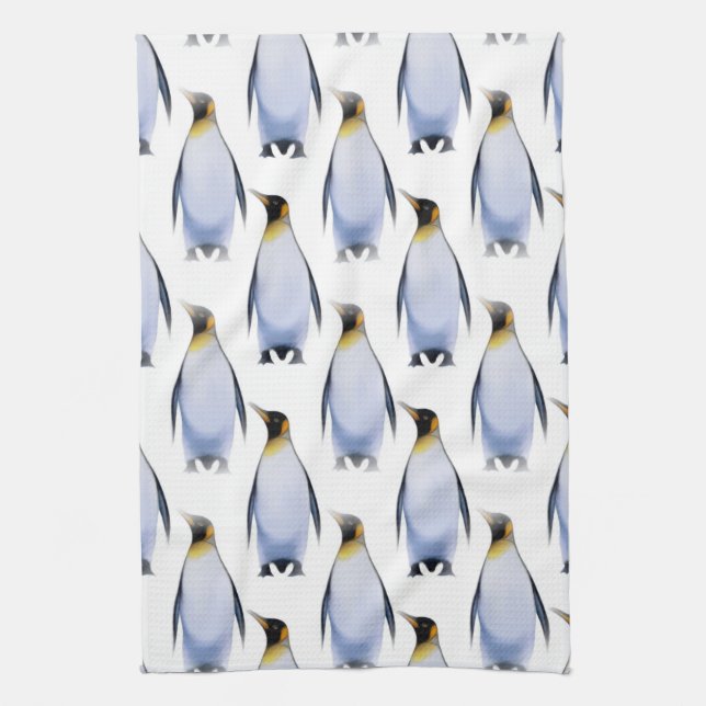 Paño De Cocina Multitud de pingüinos (Vertical)