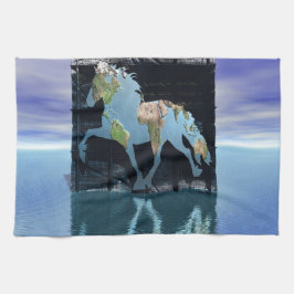 Paño De Cocina Mundo de los caballos islandeses