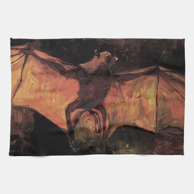 Paño De Cocina Murciélago Flying Fox de Vincent van Gogh (Horizontal)