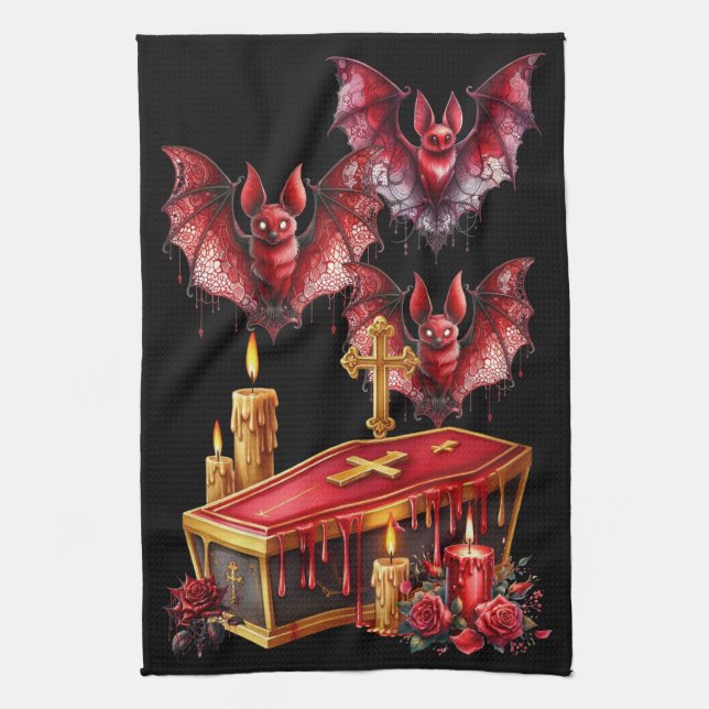 Paño De Cocina Murciélagos Vampiros (Vertical)