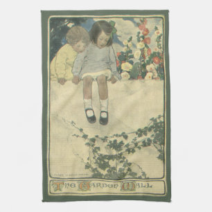 Paño De Cocina Muro de jardín Jessie Willcox Smith, Niños Vintage