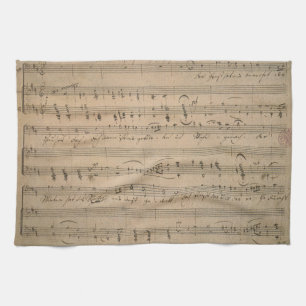 Paño De Cocina Música Antigua de 1822, Canción del Anciano