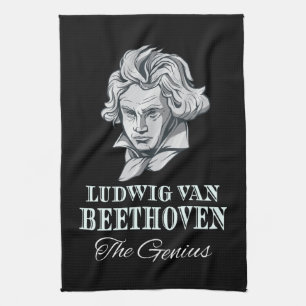 Paño De Cocina Música - Ludwig Van Beethoven El Genio