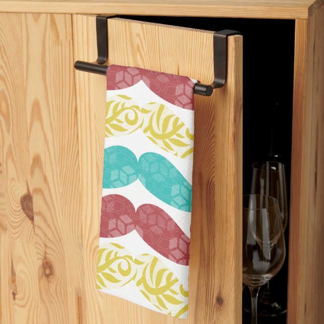 Paño De Cocina Mustache Mr Hipster Vintage Retro (Pliegue de tercios)