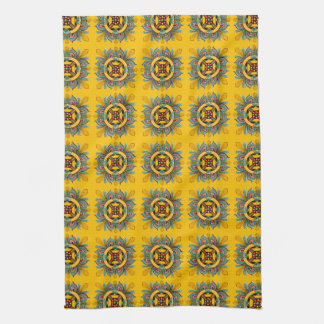 Paño De Cocina Mustard Victorian Tile Design