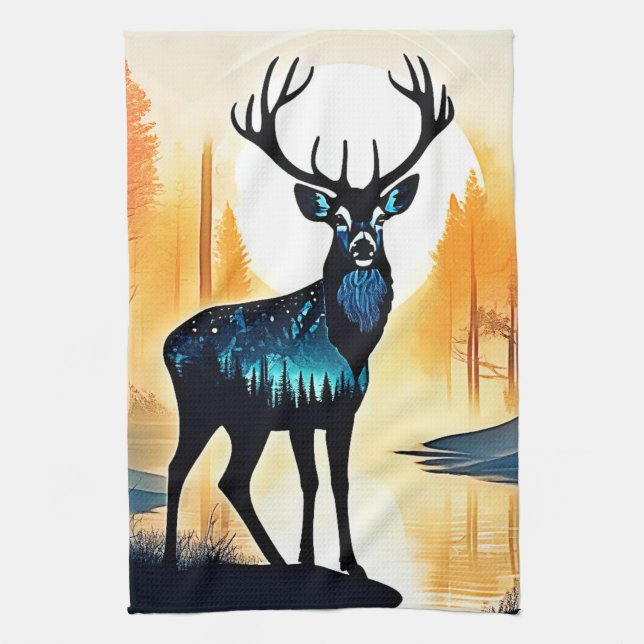 Paño De Cocina Mystical Forest Deer (Vertical)