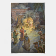 Nacimiento de Navidad Vintage con Magos Visitantes