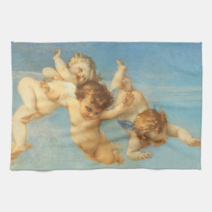 Paño De Cocina Nacimiento de Venus, detalle de Ángeles por Alexan
