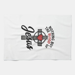 Paño De Cocina Nada Más Que La Sangre De Jesús Camiseta Cruz Vint