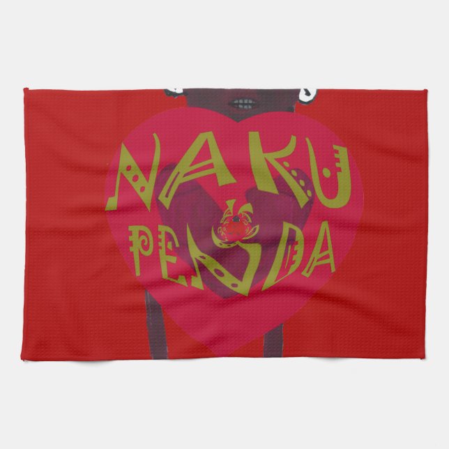 Paño De Cocina Nakupenda Sana Art Print Swahili Design (Horizontal)