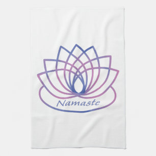 Paño De Cocina Namaste Purple and Pink Lotus Flower