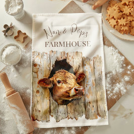 Paño De Cocina Nan & Pop's Farmhouse Cute Country Farm Cow