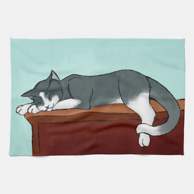 Paño De Cocina Nap Kitty (Horizontal)