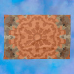 Paño De Cocina Naranja de flores Retro Mandala y Tan<br><div class="desc">Este diseño retro de flores de mandala presenta un diseño naranja y tostado. Patrones voluminosos y vistosas imágenes para el hippie moderno o para cualquiera que aprecie los colores brillantes trippy.</div>