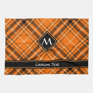 Paño De Cocina Naranja de Halloween Tartan