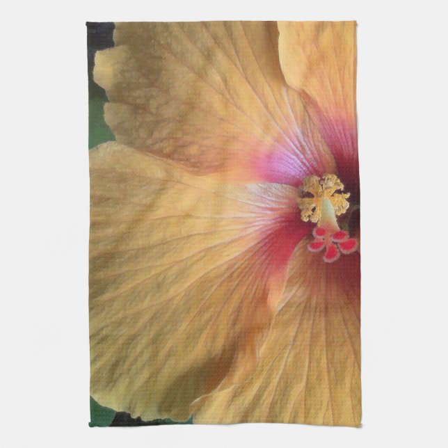 Paño De Cocina Naranja Hibiscus Ruffle (Vertical)