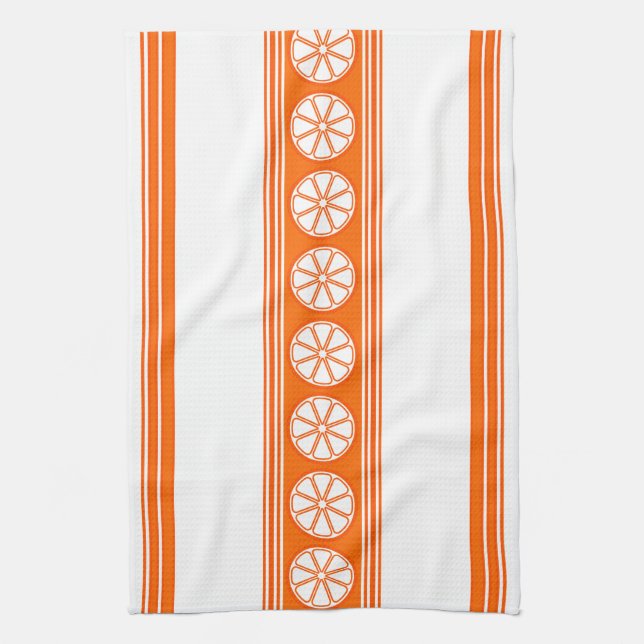 Paño De Cocina Naranja Luxury Jacquard Stripes (Vertical)