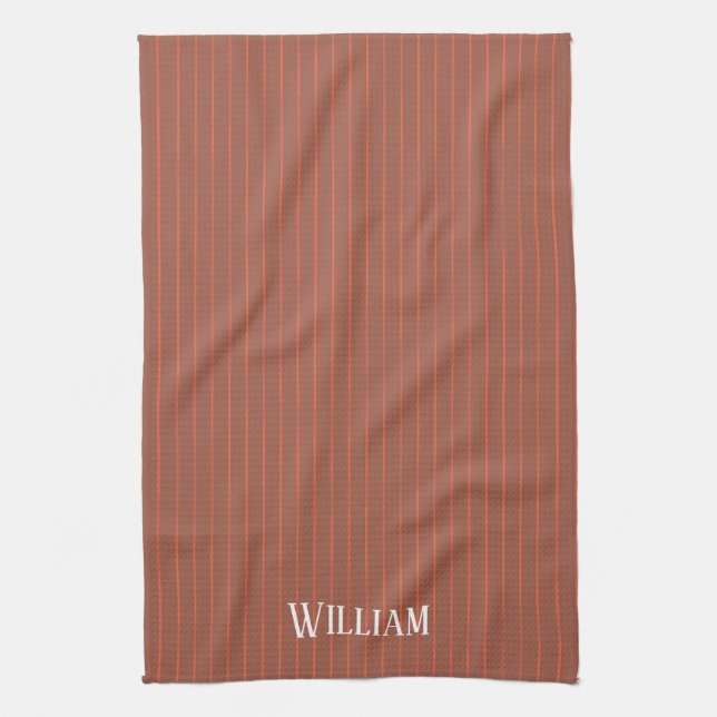 Paño De Cocina Naranja pinstripes (Vertical)
