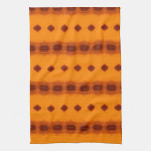 Paño De Cocina Naranja Rusty Patterado