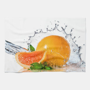 Paño De Cocina Naranja Splash