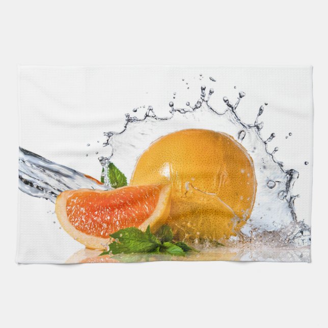 Paño De Cocina Naranja Splash (Horizontal)