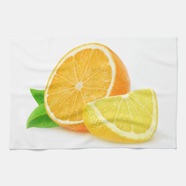 Paño De Cocina Naranja y limón (Horizontal)