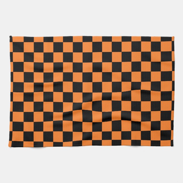 Paño De Cocina Naranja y negro (Horizontal)