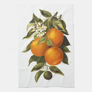 Paño De Cocina Naranjas y amapolas