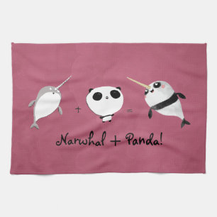 Paño De Cocina ¡Narwhal más panda!