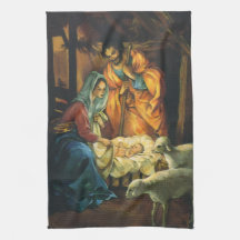 Natividad de Navidad Vintage, Niño Jesús en Pesebr