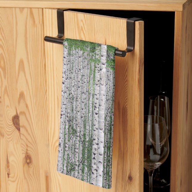 Paño De Cocina Naturaleza de los bosques de árboles de aves (Pliegue de tercios)