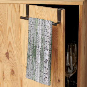 Paño De Cocina Naturaleza de los bosques de árboles de aves