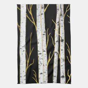 Paño De Cocina Naturaleza de los bosques modernos de los árboles