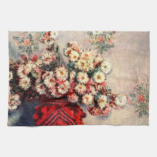 Paño De Cocina Naturaleza muerta con Crisantemos de Claude Monet