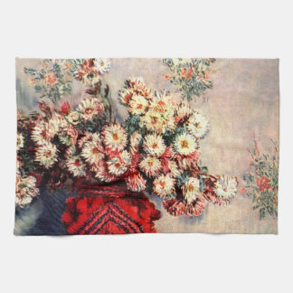 Paño De Cocina Naturaleza muerta con Crisantemos de Claude Monet