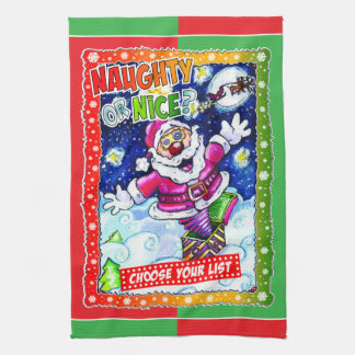 Paño De Cocina Naughty or nice, choose your list