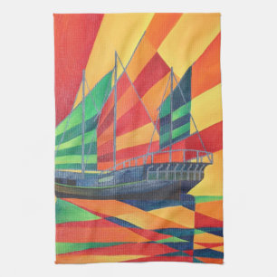 Paño De Cocina Navegar fuera del barco basura