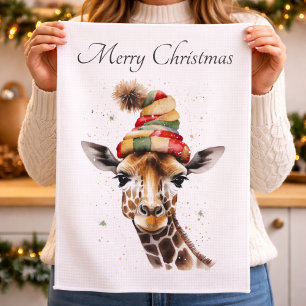 Paño De Cocina Navidad acogedora en Safari, personalizada