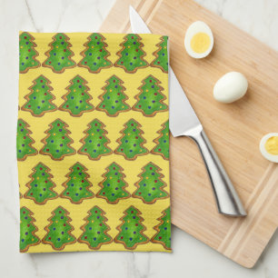 Paño De Cocina Navidad Árbol de azúcar Cocina de azúcar haciendo
