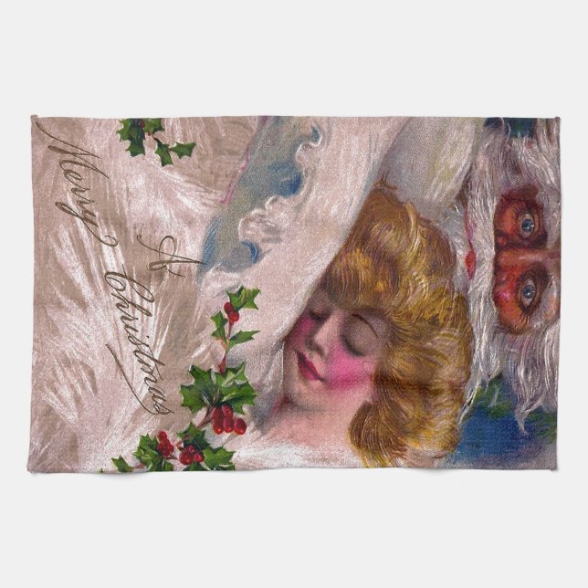 Paño De Cocina Navidad bonito espeluznante de la mujer de Papá (Horizontal)