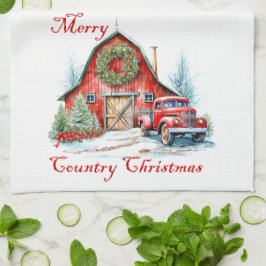 Paño De Cocina Navidad Campestre
