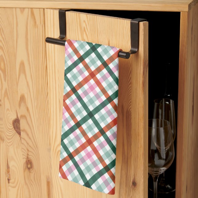 Paño De Cocina Navidad de Cuadro Moderno  (Pliegue de tercios)