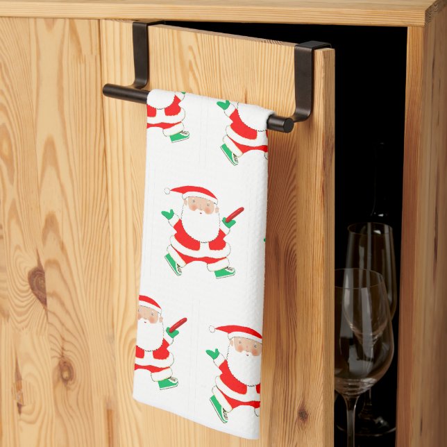Paño De Cocina Navidad de Disc Golf (Pliegue de tercios)