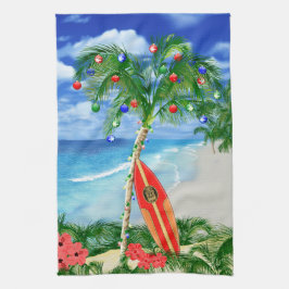 Paño De Cocina Navidad de la playa