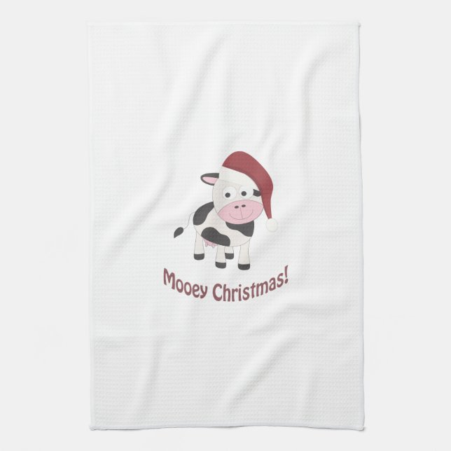 Paño De Cocina ¡Navidad de Mooey! (Vertical)