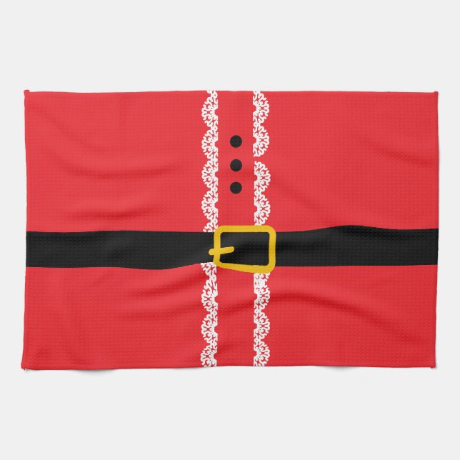 Paño De Cocina Navidad de Santa Personalizada (Horizontal)