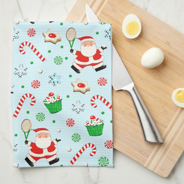 Paño De Cocina Navidad de tenis (Doblado Cuarto)